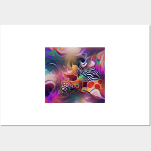 Psychedelic Abstract Posters and Art